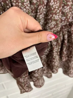 Altar’d State Brown Floral Mini Skirt Size S thumbnail 9