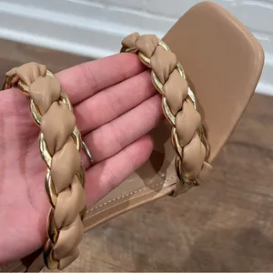 New Liliana Braided Strap Heels 🤎 Tan Size 8 thumbnail 4