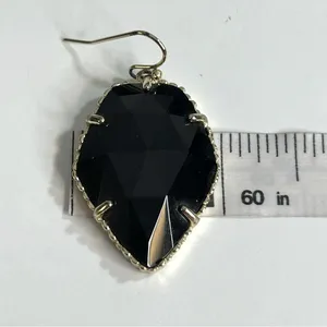 Kendra Scott Corley Black and Gold Earrings‎ thumbnail 6