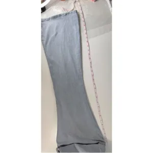Express Flare Mid Rise Jeans Light Wash Distressed Rigid Front Stretch Back‎ 6 thumbnail 13