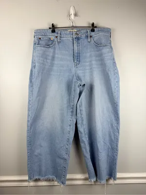 Madewell The Curvy Perfect Vintage Wide-Leg Crop Jean size 33 thumbnail 2