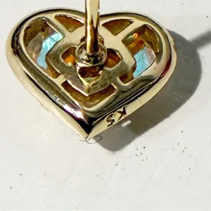 Kendra Scott Women‎ 454 Gold Ari Heart Abalone Shell Stud Single Earring thumbnail 3