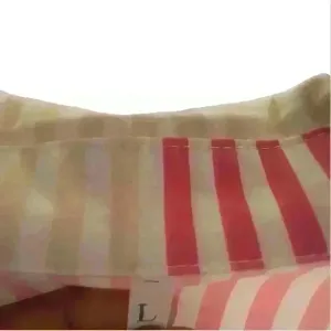 New Striped button down ladies Size large maxi curved hem dress thumbnail 6