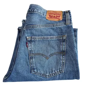 Levi's 94 Baggy Jeans Women's 29x31 Medium Wash Relaxed Fit Slouchy Wide Leg thumbnail 12