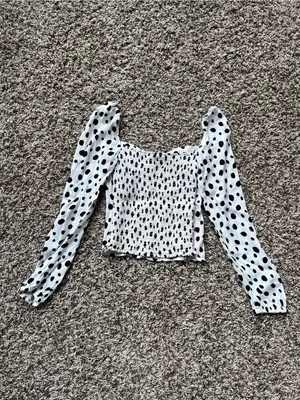Reformation Polka Dot Long Sleeve Top thumbnail 12