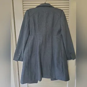 Women's Zara Basic Wool Blend Pea Coat thumbnail 4