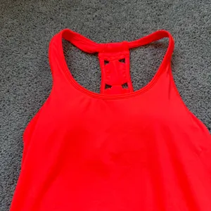 Athleta XO Tank Top Coral Sizzle Neon Orange Size Small thumbnail 2