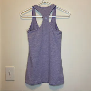 LULULEMON Cool Racerback Long Tank Top in Heathered Persian Purple Sz Small thumbnail 8
