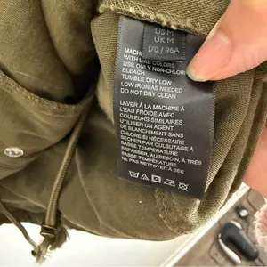 NWT Free People Not Your Brothers Surplus Jacket Olive Green Utility Military thumbnail 7