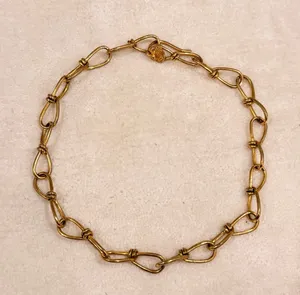 Chunky chain gold necklace thumbnail 1