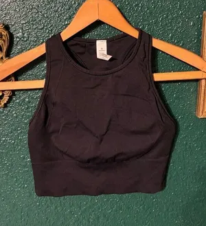Lululemon High Neck Black Bra Size 4 thumbnail 1