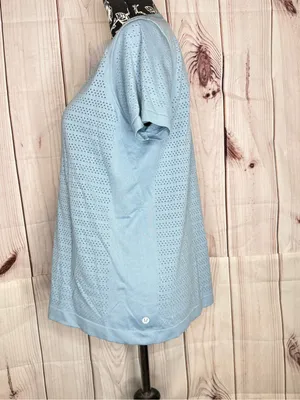 Lululemon Breeze By Short Sleeve *Squad Cascade Blue / Cascade Blue! thumbnail 4