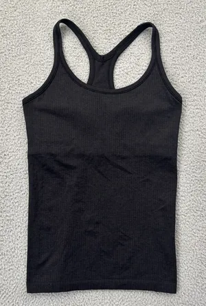 Lululemon Ebb To Street Tank Top Black Athletic Athleisure Women's 8 thumbnail 1