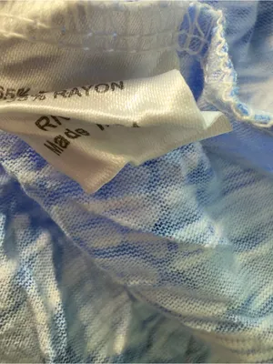 Newport By Carine XL Blue Marble Abstract Swirl Layered Tiered Dress Whimsigoth thumbnail 9