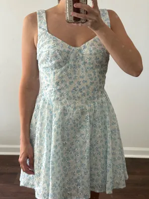 Blue and White Princess Polly Dress thumbnail 4