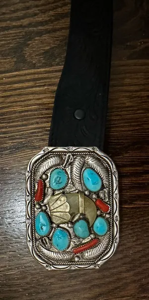Justin Belt buckle and belt thumbnail 1