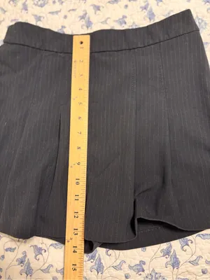 Zara size S dark gray pleated mini skort Y2K thumbnail 7