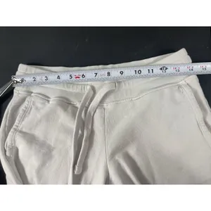 American Giant Jogger Sweatpants XS Off White Gray USA Made Drawstring Lounge thumbnail 14