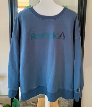 REEBOK Blue Long Sleeve Sweatshirt thumbnail 1