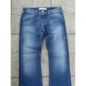 Agave Nectar Sirena Striped Flare Jeans Womens Size 27 Low Rise Denim Y2K USA thumbnail 2