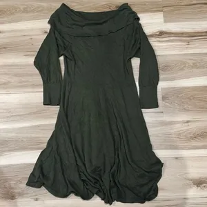 Torrid Off The Shoulder Green Sweater Dress Women’s 2XL XXL thumbnail 2