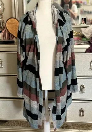 Truself women hooded cardigan thumbnail 1
