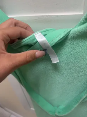 Fabletics Terry Cloth Halter Mini Dress Green Size M thumbnail 6