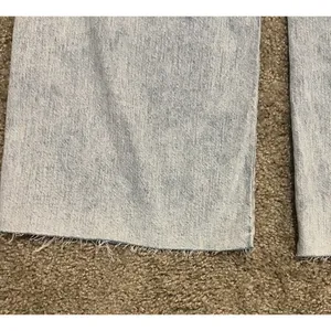 Veronica Beard Taylor Relaxed Wide Leg Pale Stone Jeans High Rise Raw Hem Sz 29 thumbnail 7