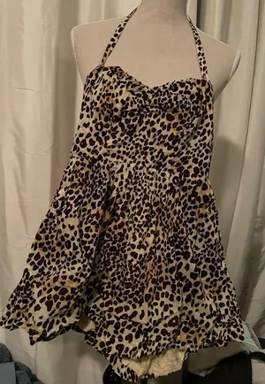 Leopard Romper Moda International  thumbnail 1