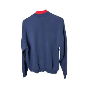 J. Macinallys Womens Navy Blue Winter Village‎ Graphic Sweatshirt Mock Neck L thumbnail 8