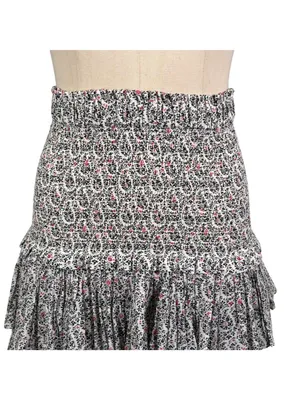 Isabel Marant Etoile Naomi Smocked Mini Skirt Size 36 US 4 thumbnail 6
