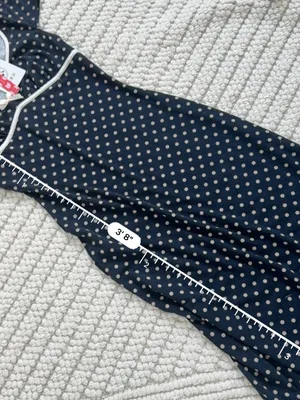Cider Knit V-neck Spot Bowknot Midi Dress thumbnail 5