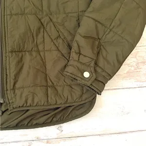 Nordic Peace S/M Olive Green Quilted Puffer Jacket Winter Fall Coat Small thumbnail 2