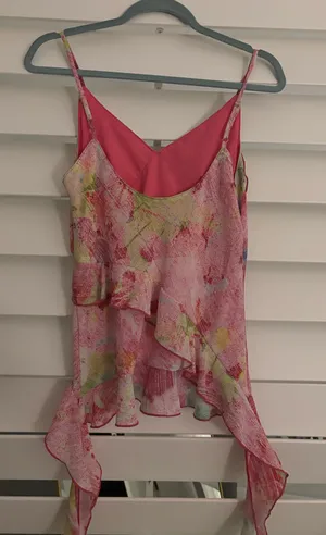 Pink Beachy Tank thumbnail 3