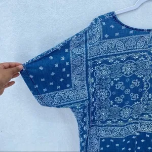 Cortefiel Denim Paisley‎ Bandana Print Dress thumbnail 9