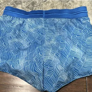 Nike Women's Dri-FIT Blue/ White "Run Fast" Wavy Abstract Print Running Shorts thumbnail 4