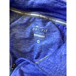 Nike Dri-FIT Womens Half Zip Running Top Purple Heather Long Sleeve XS 1740 thumbnail 6