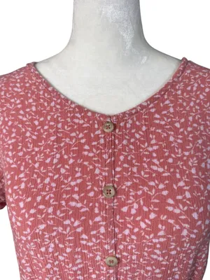 Art Class women's pink floral peplum top size XL 14/16 thumbnail 5