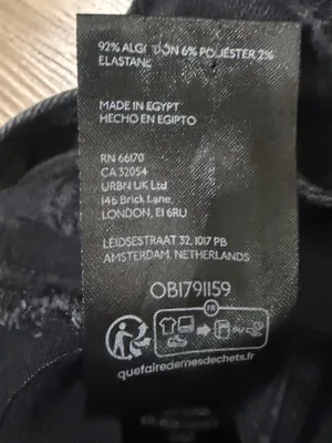 We The Free Level Up Slit Slim Flare Jeans Black Raw Hem Size 25 thumbnail 9