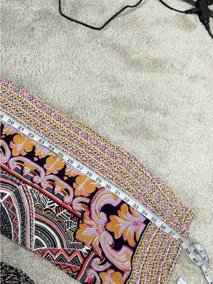 Maeve By Anthropologie Rooibos Cropped Wide Leg Pants Boho in Geometric Floral S thumbnail 12