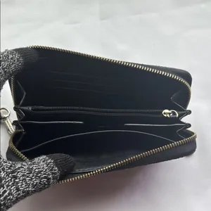 Michael Kors Leather Zip Around Wallet / Wristlet Black GUC thumbnail 3