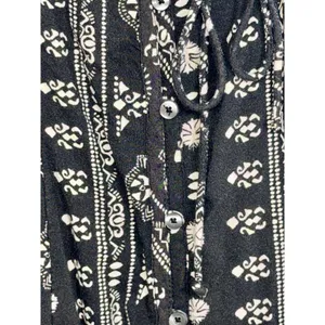 Abercrombie & Fitch Black White Boho Sleeveless Tank Mini Dress Womens Size XS thumbnail 5
