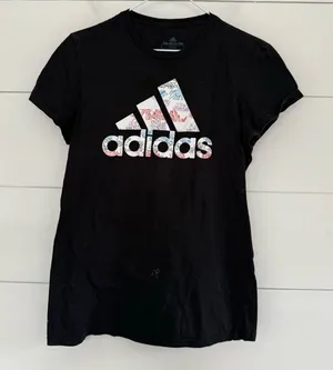 Adidas Women’s Medium The Go To Black Logo Tee thumbnail 1