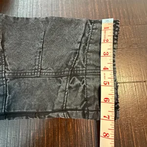 We The Free SuperSonic Slim Jeans Women Size 0 Black Acid Wash Utility Boho Crop thumbnail 7