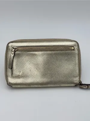 kate spade‎ Metallic Gold Zip Wristlet Wallet thumbnail 3