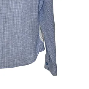 UGG Button Up Shirt‎ Size XS Blue Check White Back Stretch Roll Tab Sleeves thumbnail 3