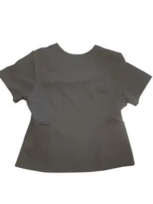 FIGS Women's black Amapa Scrub Top Style #W21SW1008 V-neck side zip pocket XXL thumbnail 3