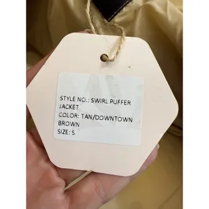 NWT OW Collection Swirl Puffer Jacket Tan/Downtown Colorway Size Small‎ thumbnail 9