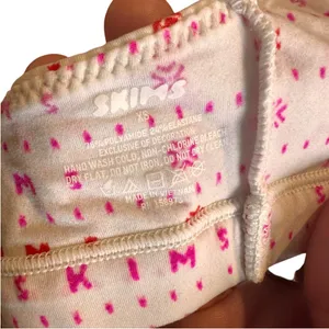 Skims Fits Everybody Scoop Pink Fair Isle Bralette NWOT Size XS thumbnail 5