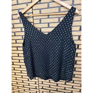 Loft Outlet Black And Gold Dot Tank‎ Top Size Large thumbnail 2